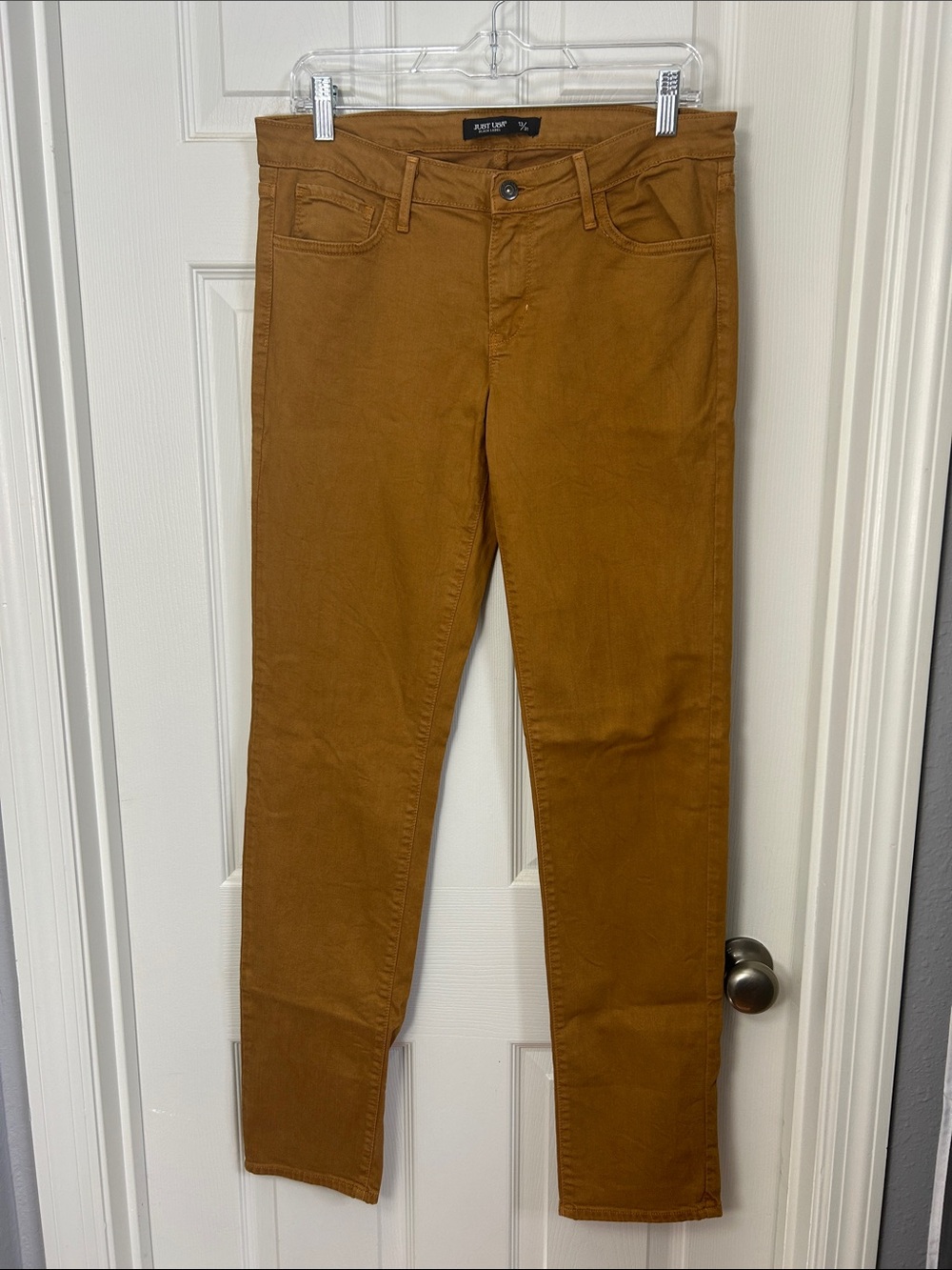 Just USA Black Label Skinny Jeans in Mustard Brown size 13/31